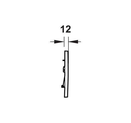 Nút xả thải bồn cầu màu chrome mờ Sigma30 588.53.590